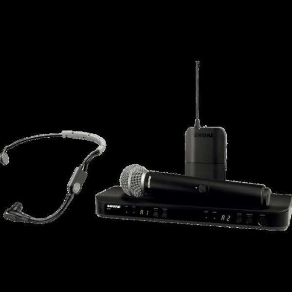 Shure BLX1288E-SM35-M17 - Blx dubbel mottagare, sm58 &amp; sm35 headset mikrofon