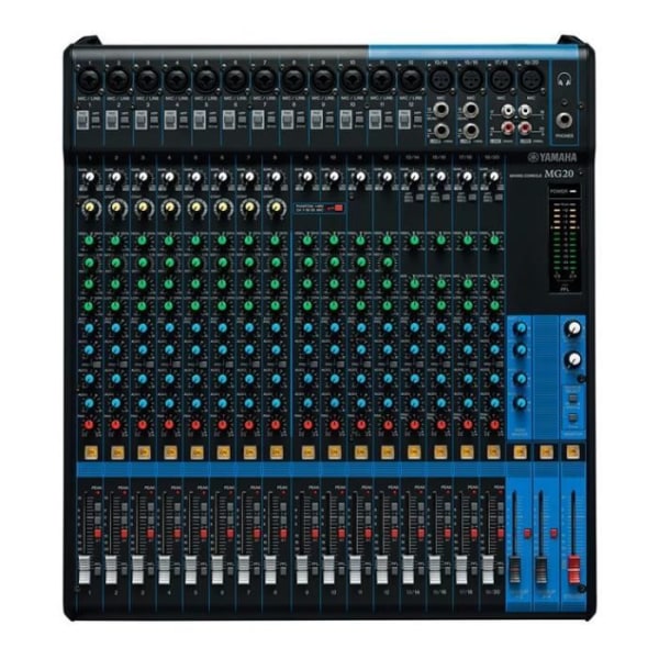 Yamaha MG20, 20 kanaler, 20 - 48000 Hz, 78 dB, 36 W, 100 - 240, 50 - 60