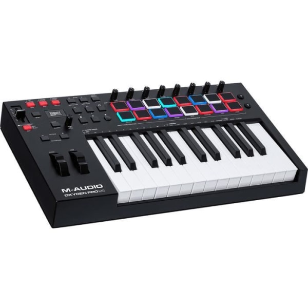 M-AUDIO KMD OXYGENPRO25 - USB/MIDI master keyboard 25 tangenter RGB pads