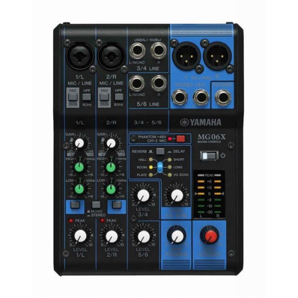 Yamaha MG06X - 6-kanals mixer med effekt