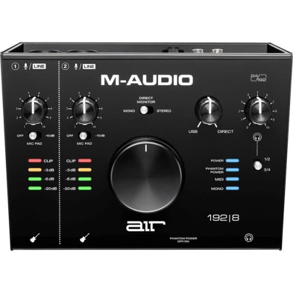 M-Audio AIR192X8 - USB MIDI-ljudgränssnitt - 2 in/4 ut