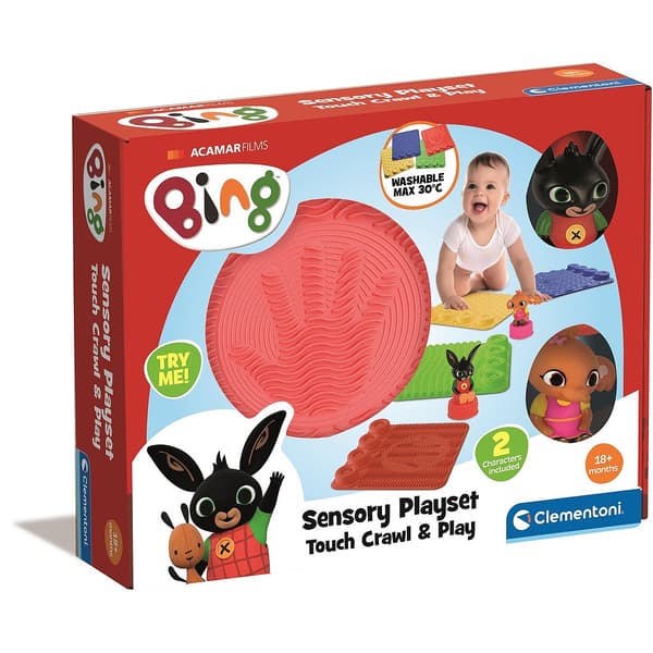 Bing Clemmy Crawl & Play sensorisk utvecklingsleksak för baby