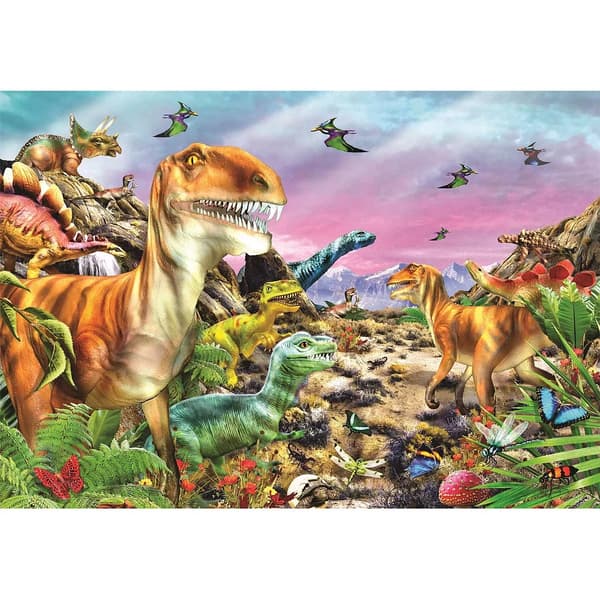 Dinosaur Land 104-bitars pussel från Clementoni