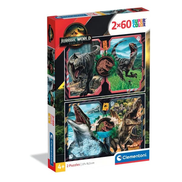 Jurassic World Danger Zone 2x60 bitars pussel Clementoni