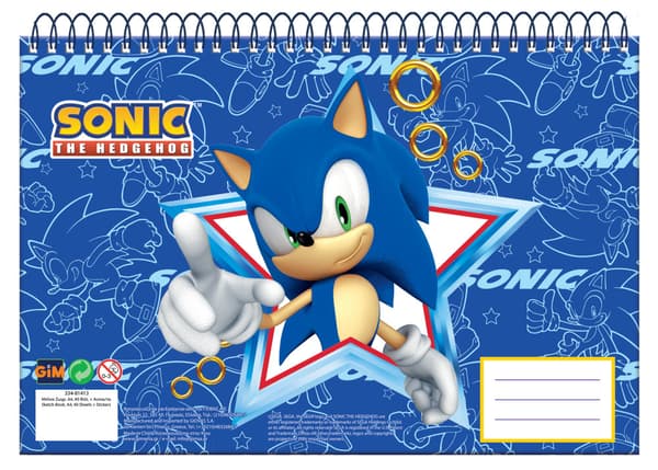Sonic the Hedgehog Rush Sonic the Hedgehog A4 spiralblock, 30 blad