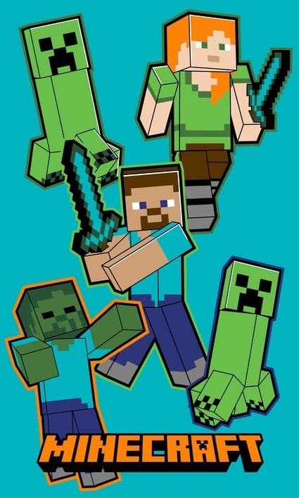 Minecraft Crawler handduk 30x50 cm