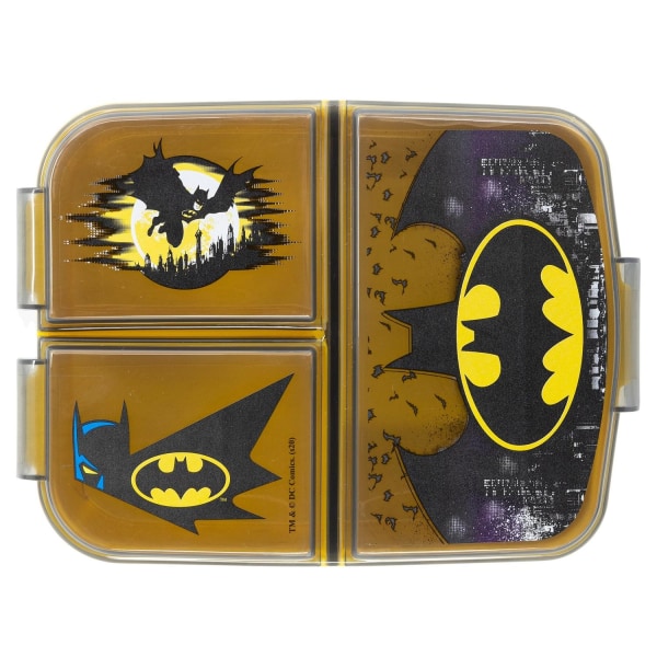 Matlåda Lunchbox Batman 3-fack Gul