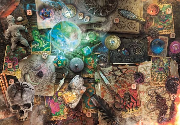Fantasy Mystical 1000-bitars kompakt pussel Clementoni