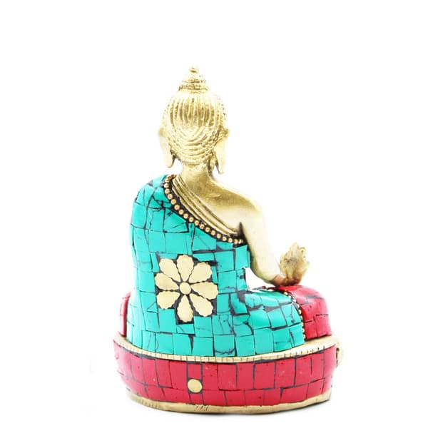 Buddhafigur i Mässing - Händerna Nere - 11.5 cm