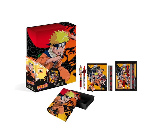 Naruto 5-delat skrivset i ask