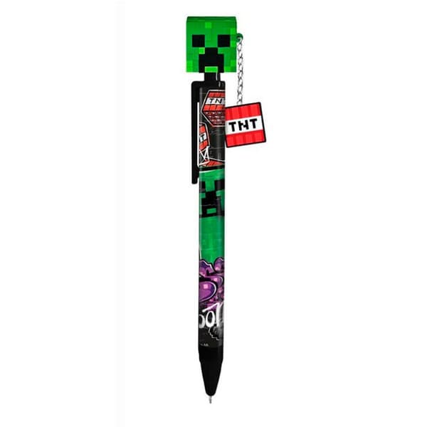 Minecraft Boom-penna med Creeperfigur, 16 cm