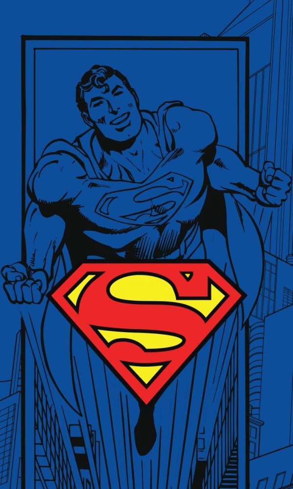 Superman handduk för ansikte, 30x50 cm