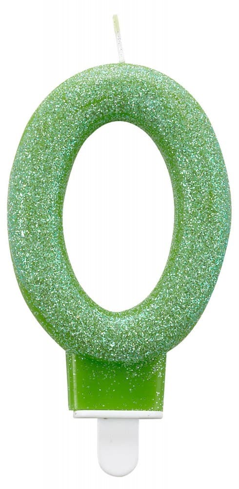 Färgad glitterljus, nummer 0