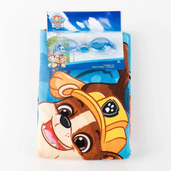 Paw Patrol Handduk & Simglasögon Set