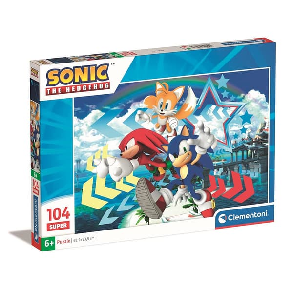 Sonic the Hedgehog Star 104 bitars Clementoni pussel