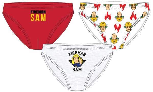 Fireman Sam Flame barnunderkläder, underdel 3-pack 122/128