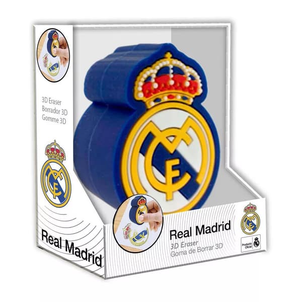 Real Madrid-logotyp 3D-format suddgummi