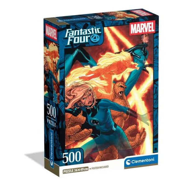 Fantastic Four Flame 500-bitars kompakt pussel Clementoni