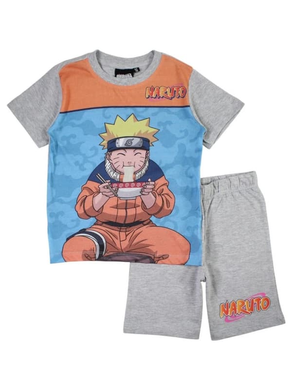 Naruto Ramen Grey kort pyjamas barn 122 cm