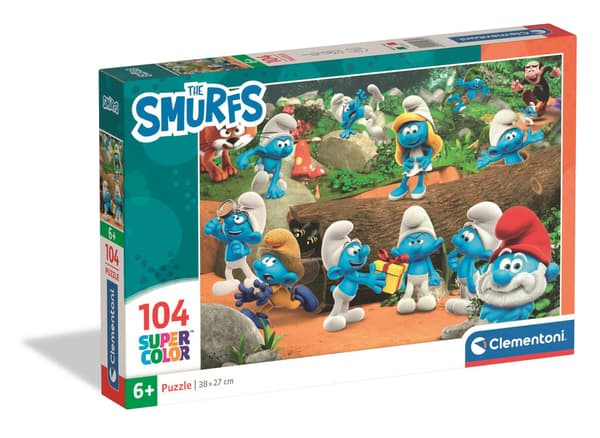 Smurfarna Forest pussel 104 bitar Clementoni