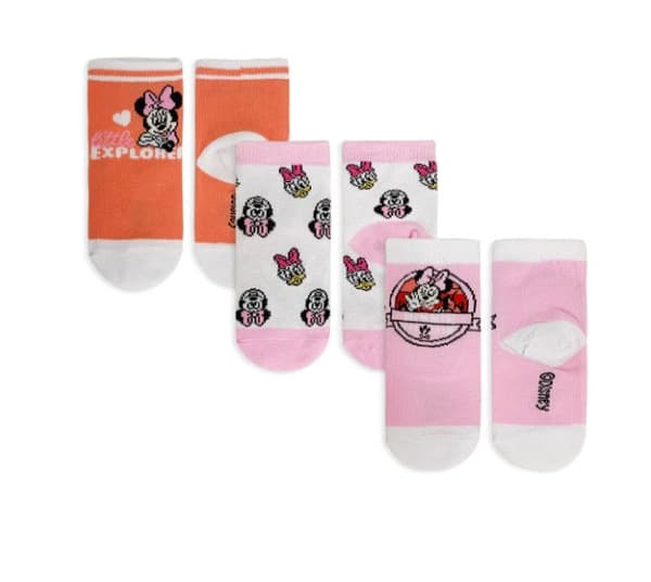 Disney Minnie Explorer Pink babysockor 6/12 månader