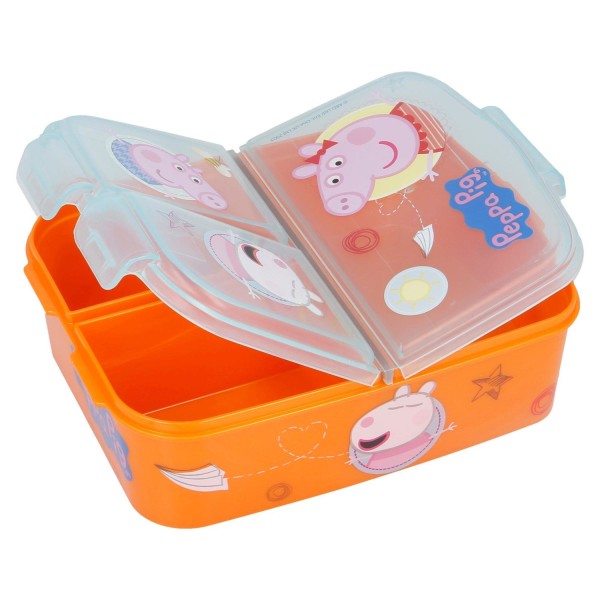 Matlåda Lunchbox Greta Gris 3-fack Orange