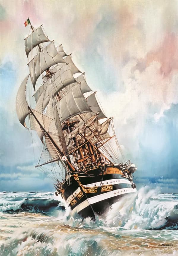 Pussel Amerigo Vespucci Skepp 1000 bitar Compact Clementoni