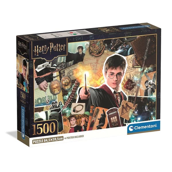 Harry Potter Scrapbook 1500-bitars kompakt pussel Clementoni
