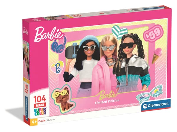 Barbie 104-bitars maxi pussel Clementoni 62x42 cm