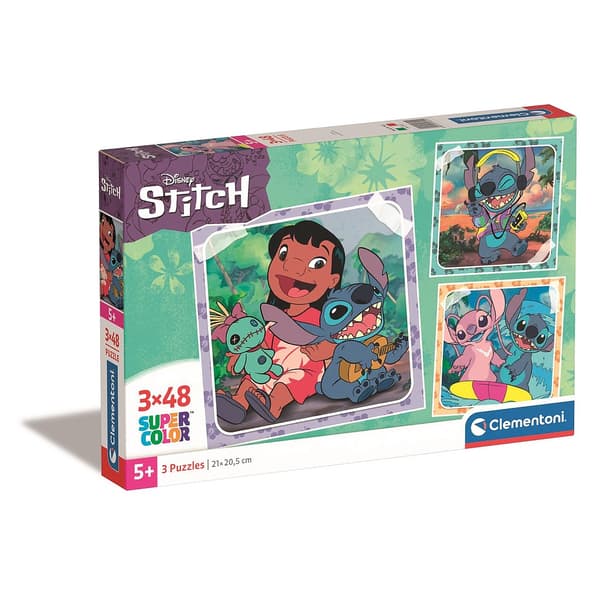 Disney Lilo och Stitch pussel 3x48 bitar Clementoni