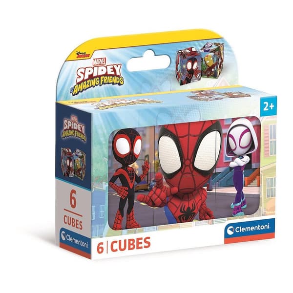 Spindelmannen Spidey berättelsekub 6-pack Clementoni 12x8 cm