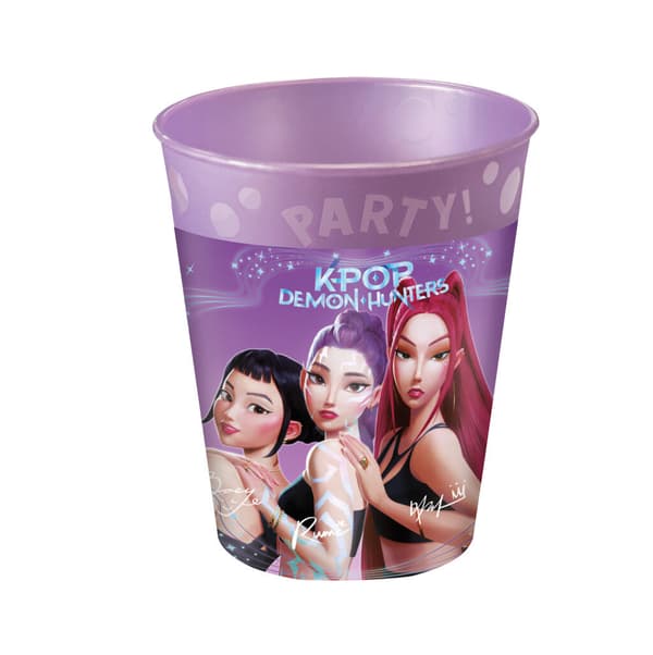 K-Pop Demon Hunters Muggar 4-pack 250 ml – Återanvändbara Party Muggar