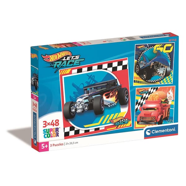 Hot Wheels 3x48 bitars pussel Clementoni