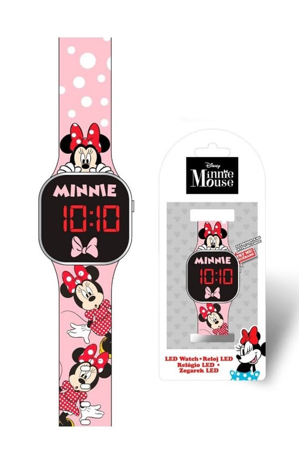 Disney Mimmi Pigg rosa digital klocka