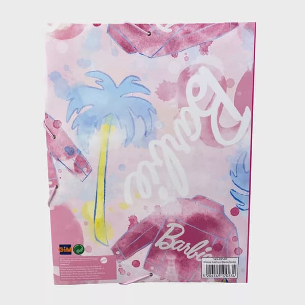 Barbie A/4 dokumentmapp med resår
