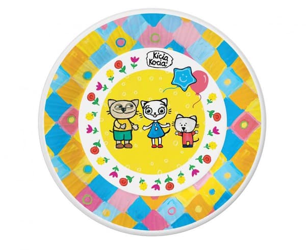 Cat Kitty Kitten papperstallrikar, 6-pack, 18 cm