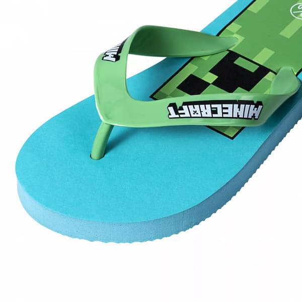 Minecraft Flip-Flops Barn Gröna Badtofflor med Creeper 37/38