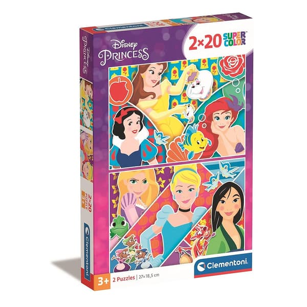 Disney Prinsessor pussel 2x20 bitar Clementoni