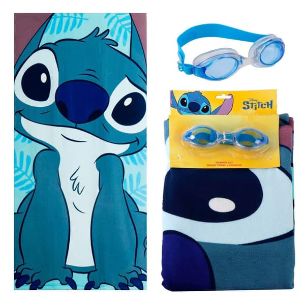 Disney Lilo och Stitch Handduk & Simglasögon Set