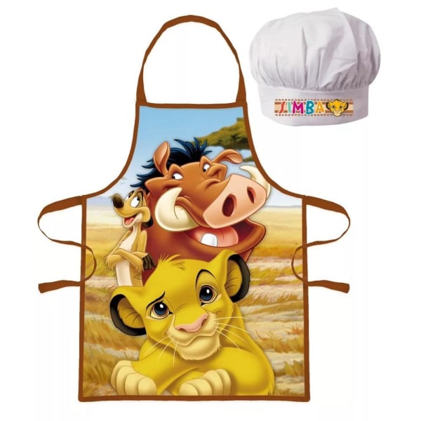 Kockkläder för Barn Förkläde & Kockmössa Disney Lejon Kungen Gul