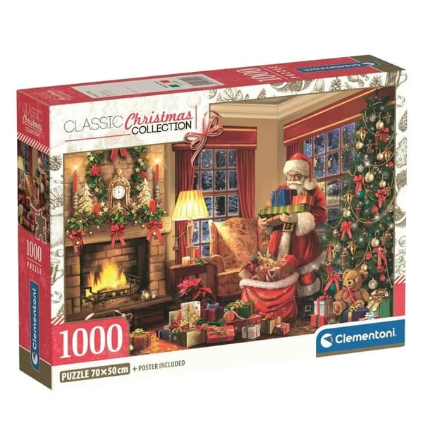 Christmas Santa's Visit 1000-bitars pussel Clementoni