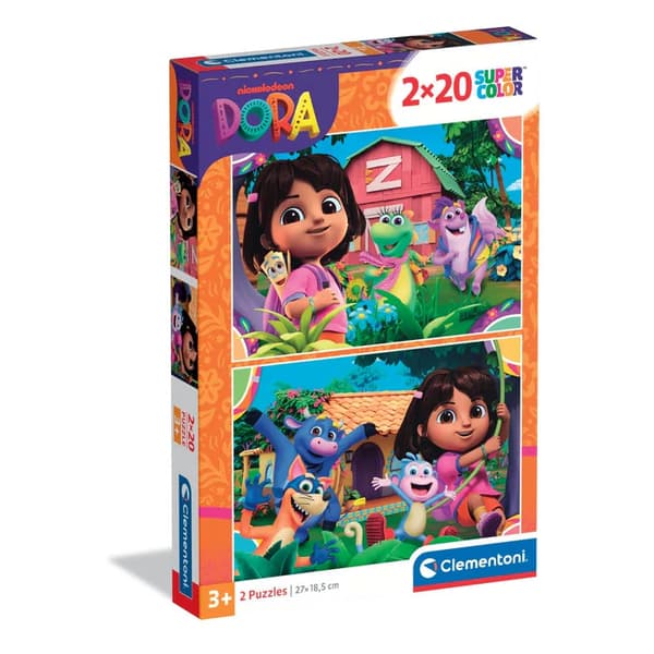 Dora Utforskaren Trädgård 2x20 bitars Clementoni pussel