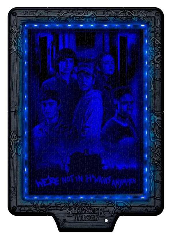 Stranger Things The Demogorgon 520-bitars pussel med LED-ram Clementoni