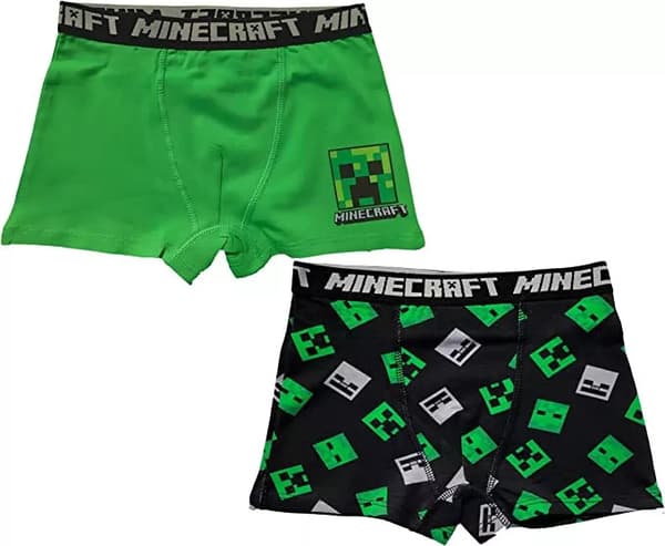 Minecraft Boxershorts Barn 2-pack 8 år