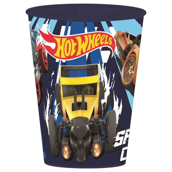 Hot Wheels Blue Fire mugg, plast 260 ml