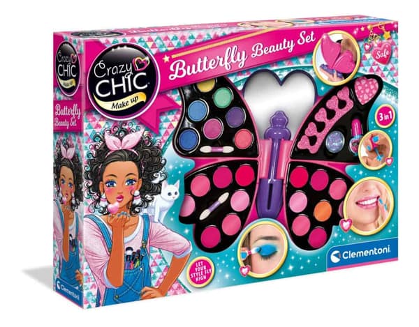 Crazy Chic Butterfly sminkset Clementoni 45x31 cm