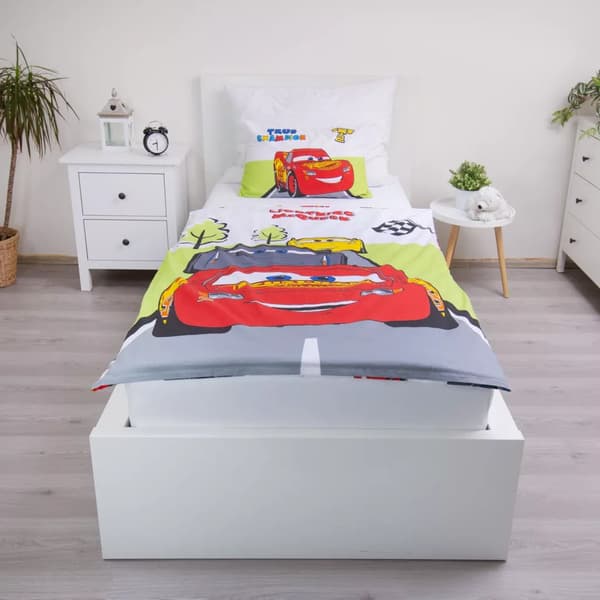 Disney Bilar Champion påslakanset / bäddset, 100×135 cm, 40×60 cm, bomull