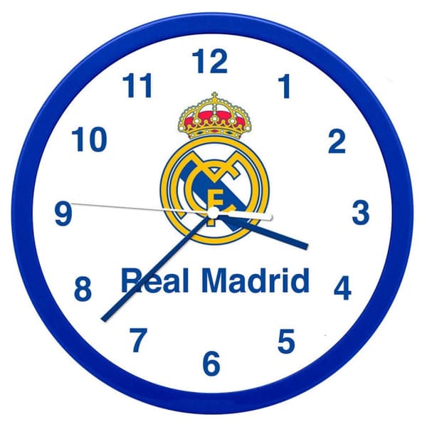 Real Madrid Emblem väggklocka 25 cm