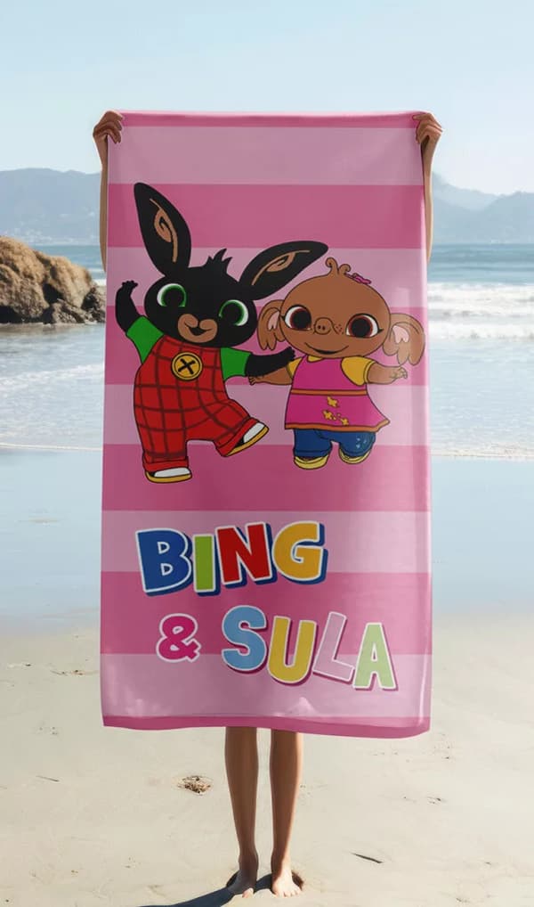 Bing Playing Together badhandduk, strandhandduk 70x140 cm