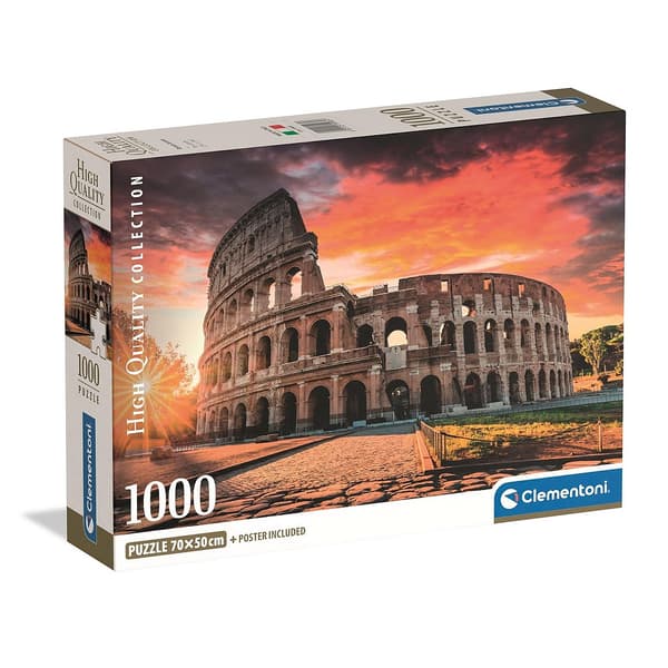 Cities Colosseum Sunset Rome pussel 1000 bitar Clementoni